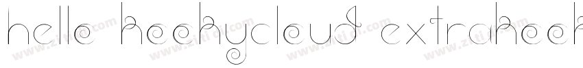 Hello KookyCloud ExtraKooky字体转换